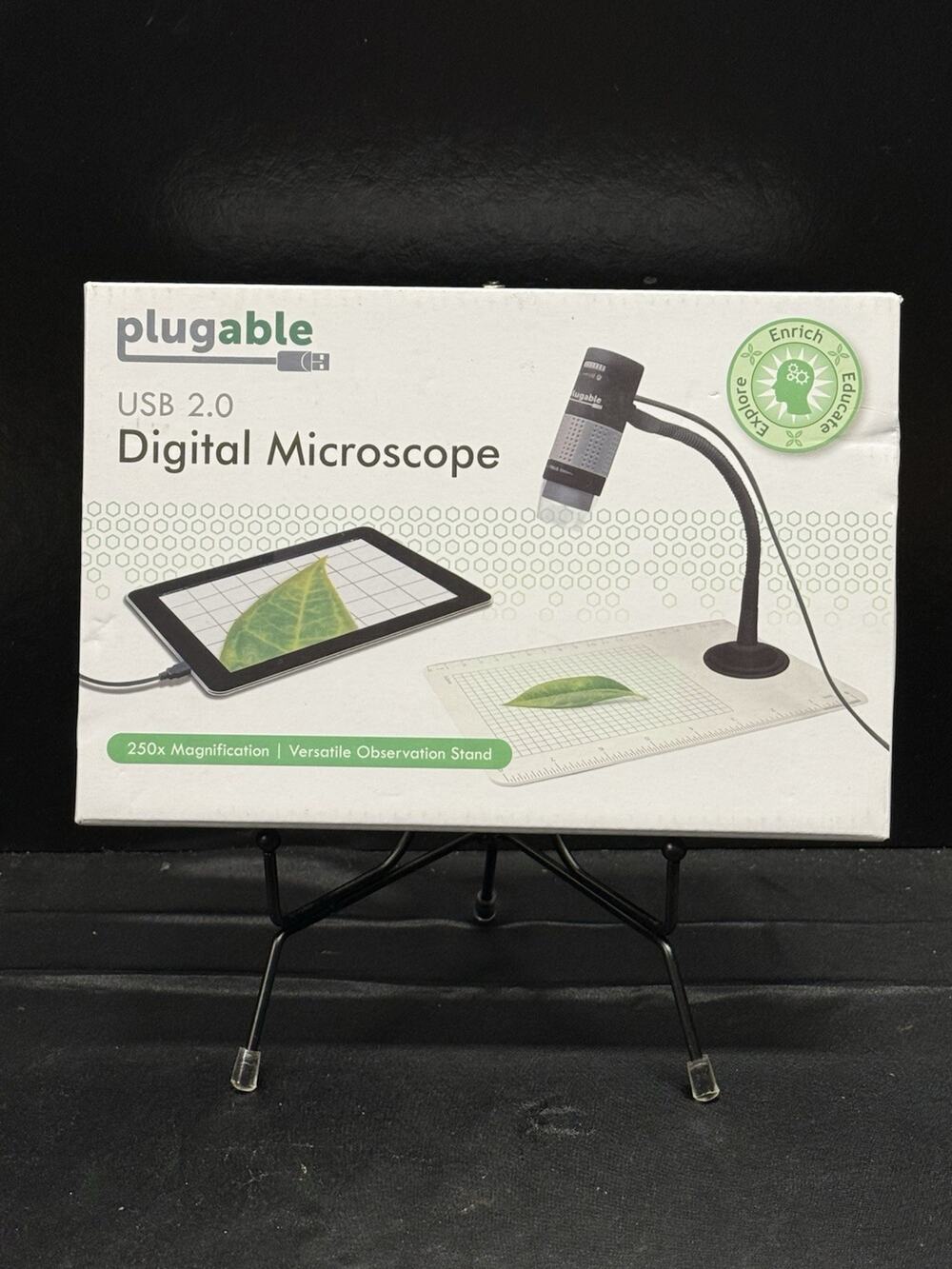 NIB Digital Microscope with Flexible Arm Observation Stand Compatible with USB